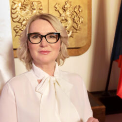 Ministryně obrany České republiky Jana Černochová. MO ČR Minister of Defense of the Czech Republic Jana Cernochova . Prague 23. 4. 2023 Photo by Jan Schejbal www.jan-schejbal.cz