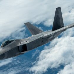 F-22, U.S. Air Force photo by 2nd Lt. Samuel Eckholm, Public Domain