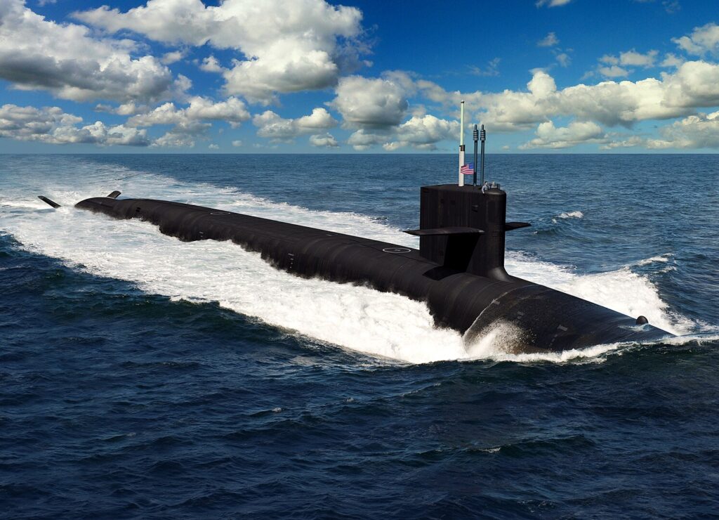 Ponorka třídy Columbia, U.S. Navy illustration, Public Domain