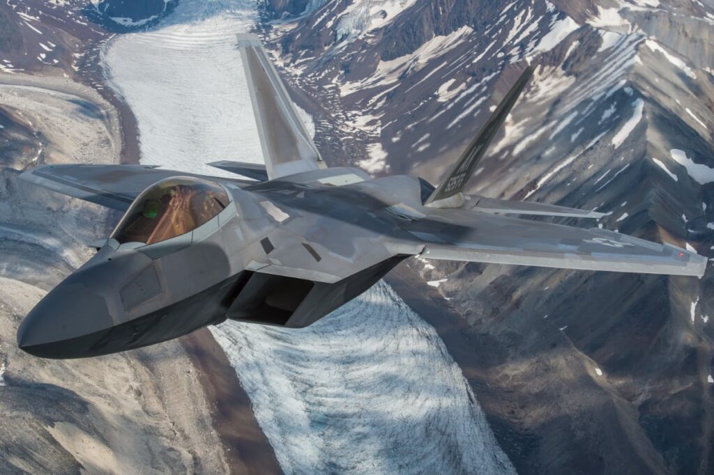 F-22, U.S. Air Force photo by Staff Sgt. James Richardson, Public Domain