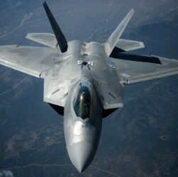 F-22 Raptor, U.S. Air Force photo by Tech. Sgt. David Salanitri, Public Domain