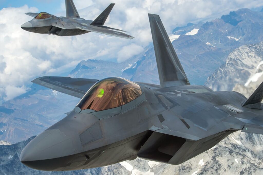 F-22, U.S. Air Force photo by Staff Sgt. James Richardson, Public Domain