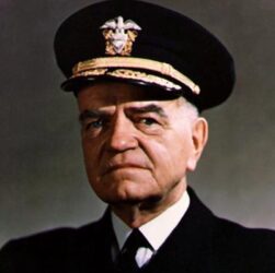 Admirál William Halsey, U.S. Navy, National Archives collection, Public Domain
