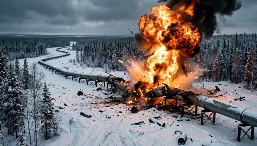 Výbuch, Filip Klasna, obrázek vytvořen pomocí umělé inteligence (Gemini), Creative Commons Attribution 4.0 International (CC BY 4.0)