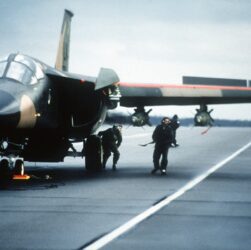 F-111F, Air ForceCamera Operator: STAFF SGT. WOODWARD - ID:DFST8802676, Public Domain