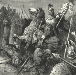 Belisarius dobývající Řím, Hermann Vogel (German illustrator) (16 October 1854 – 22 February 1921) Public Domain
